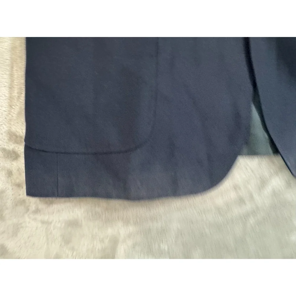 Stafford Blazer Mens 50L Navy Blue 2 Gold Button Sports Coat Worsted Wool USA‎